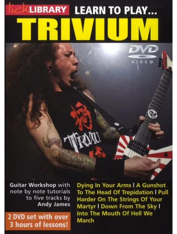 Cenová Bomba Lick Library Learn To Play Trivium (video škola hry na kytaru)