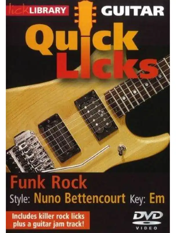 Lick Library Nuno Bettencourt Quick Licks - Funk Rock (video škola hry na kytaru) Ihned K Objednání