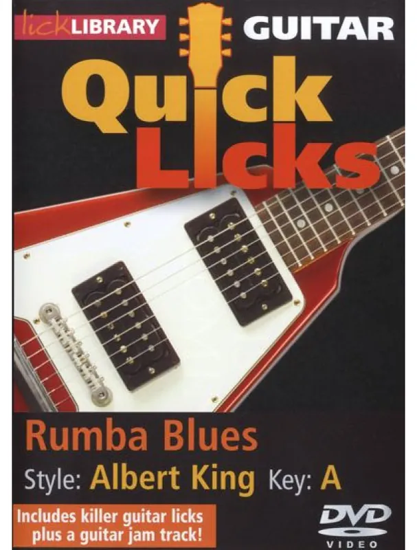Lick Library Quick Licks - Albert King Style Rumba Blues (video škola hry na kytaru) Top Prodej