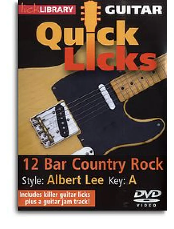 Lick Library Quick Licks - Albert Lee 12 Bar Country Rock (video škola hry na kytaru) Časově Omezené