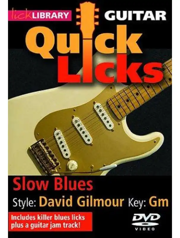 Must-Have Lick Library Quick Licks - Slow Blues David Gilmour (video škola hry na kytaru)