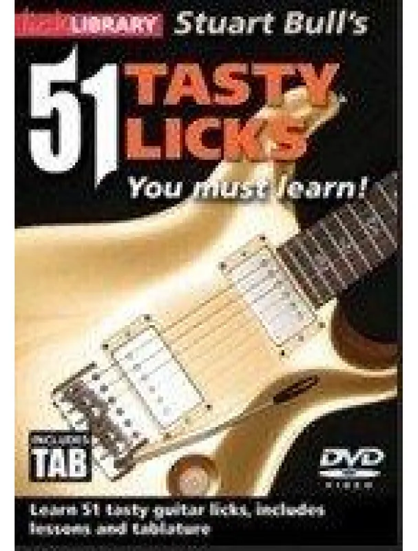 Lick Library Stuart Bull‘s 51 Tasty Licks You Must Learn! (video škola hry pro kytaru) Víkendová Akce