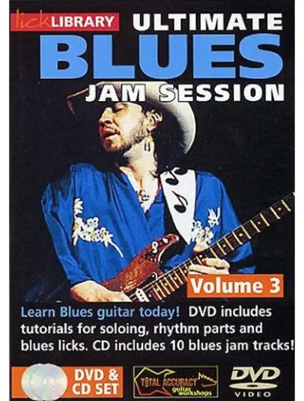 Lick Library Ultimate Blues Jam Session Volume 3 (video škola hry na kytaru) Autentický