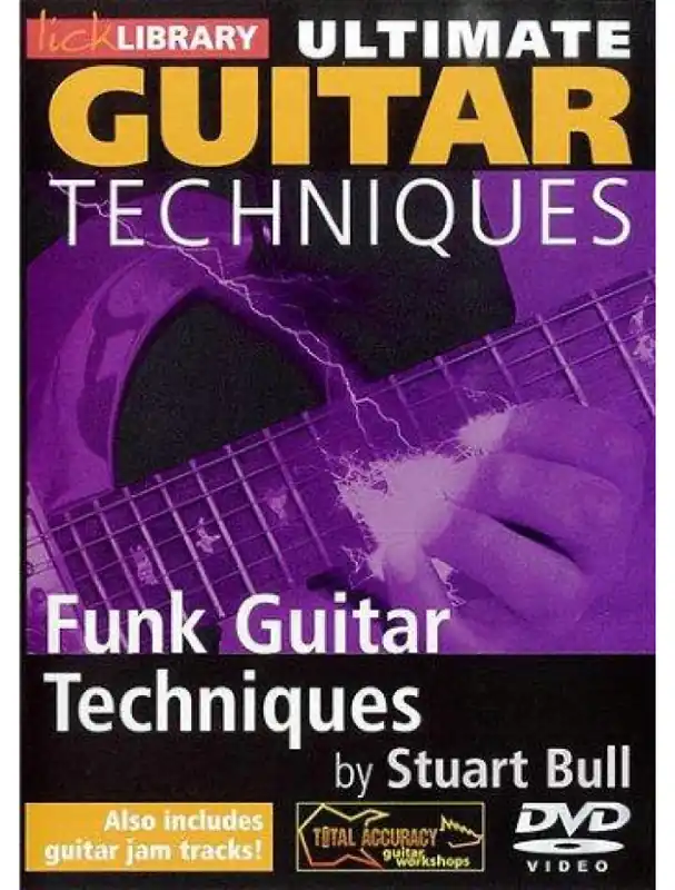 Aktuální Lick Library Ultimate Guitar Techniques - Funk Techniques (video škola hry na kytaru)