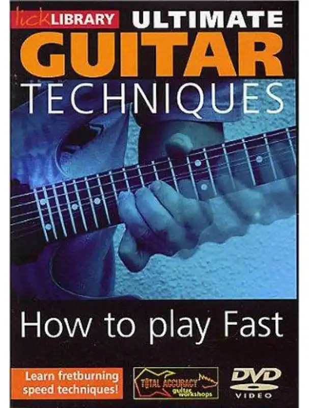 Nakupujte Hned Lick Library Ultimate Guitar Techniques - How To Play Fast Volume 1 (video škola hry na kytaru)