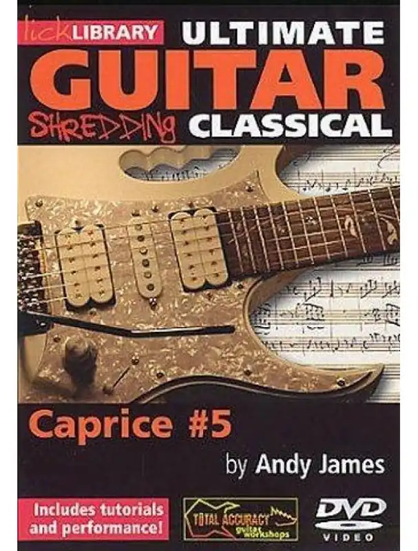 Lick Library Ultimate Guitar Techniques Shredding Classical - Caprice No.5 (video škola hry na kytaru) Jen Po Omezenou Doba