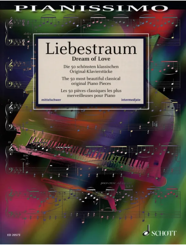 Vrácení Zdarma Liebestraum The Most Beautiful Classical Original Piano Pieces (noty na klavír)