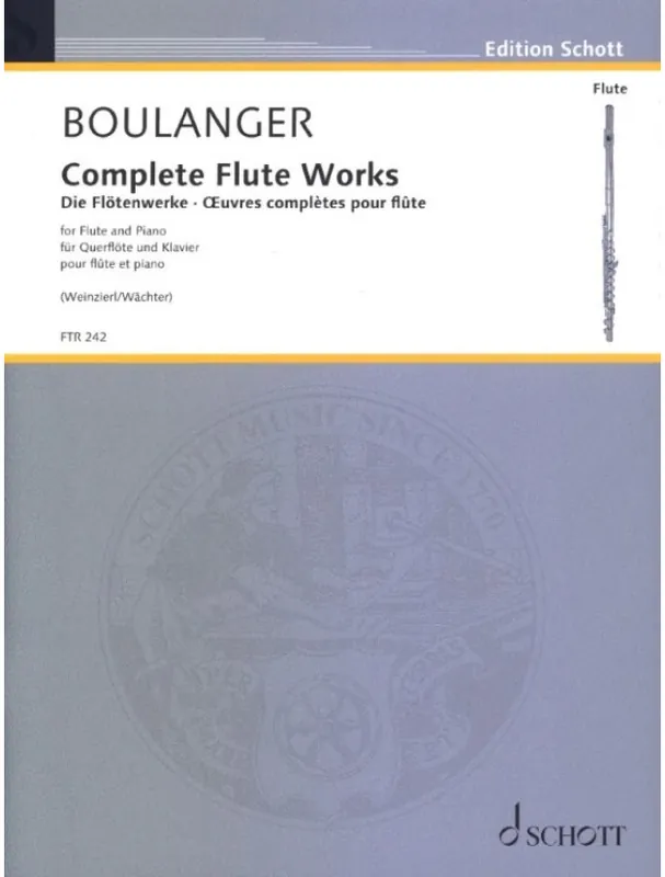 Kup Teď Lili Boulanger Complete Flute Works (noty na příčnou flétnu, klavír)