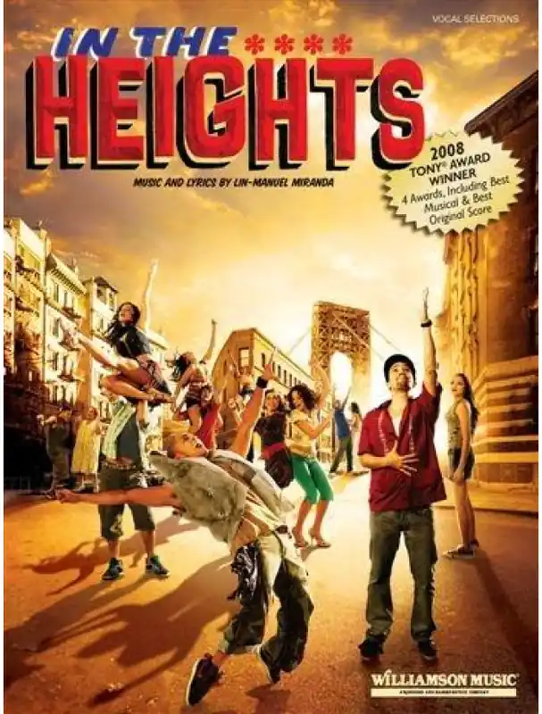 Tovární Cena Lin-Manuel Miranda In The Heights (Vocal Selections) (noty, klavír, zpěv, kytara)