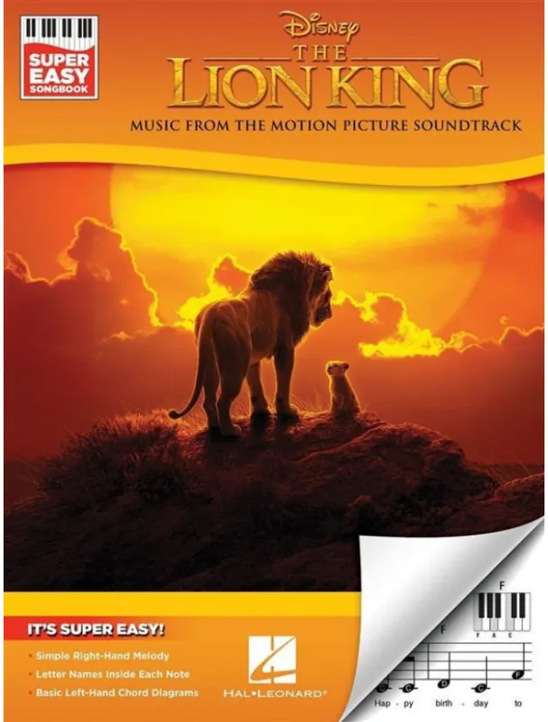 Lion King / Lví král (noty na super snadný klavír) Sezónní Sleva