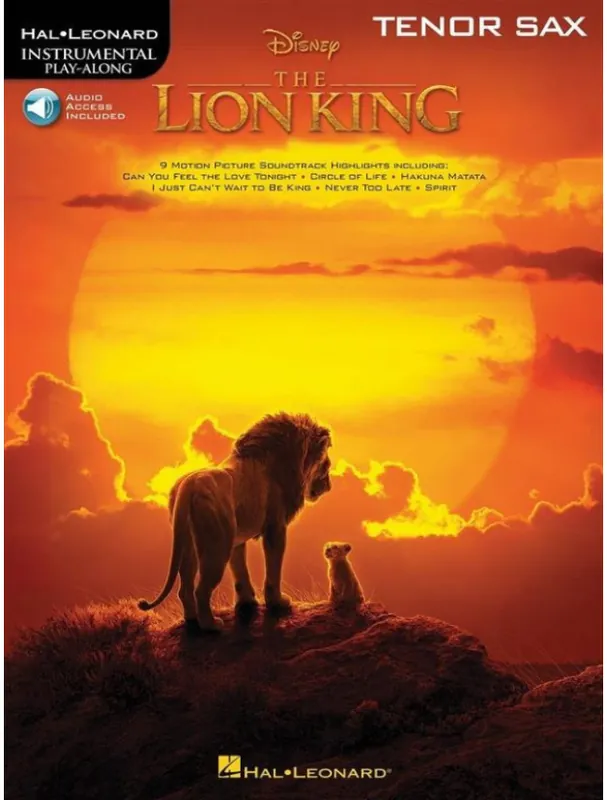 Lion King / Lví král (noty na tenorsaxofon) (+audio) Jen Po Omezenou Doba