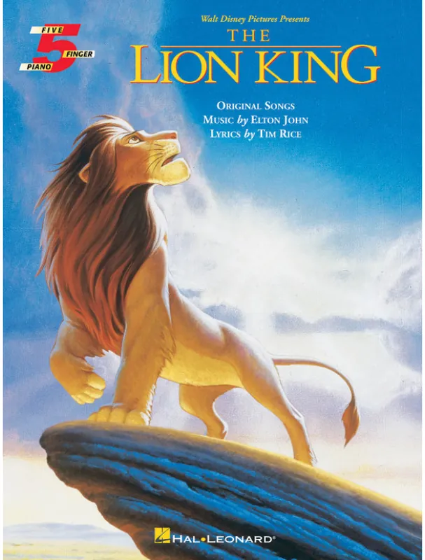 Bezpečná Platba Lion King / Lví král Five-Finger Piano (noty na pětiprstý klavír)