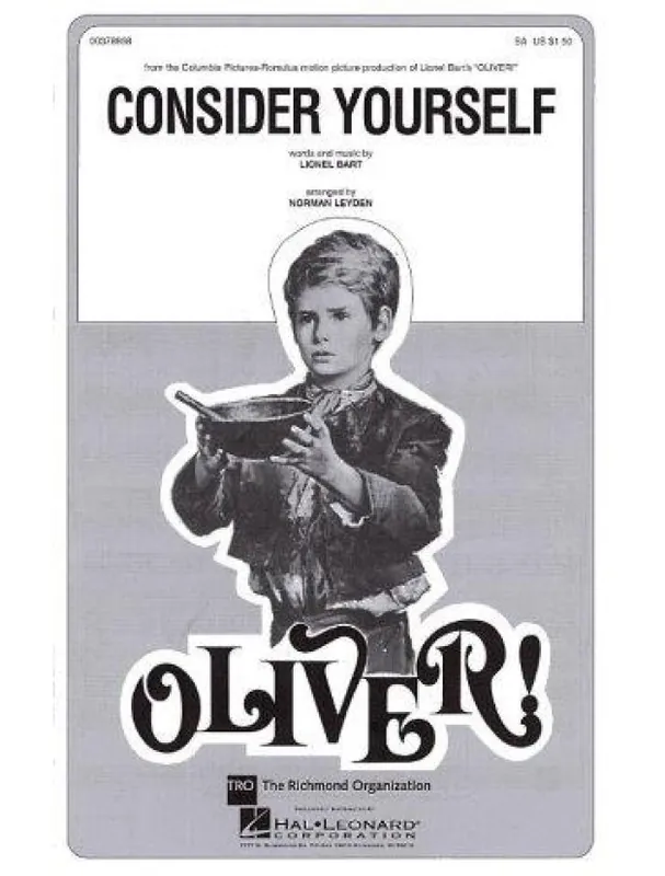 Lionel Bart Consider Yourself (2-Part) (noty pro dvojhlasý sborový zpěv, klavír) - SADA 5 ks Nová Kolekce