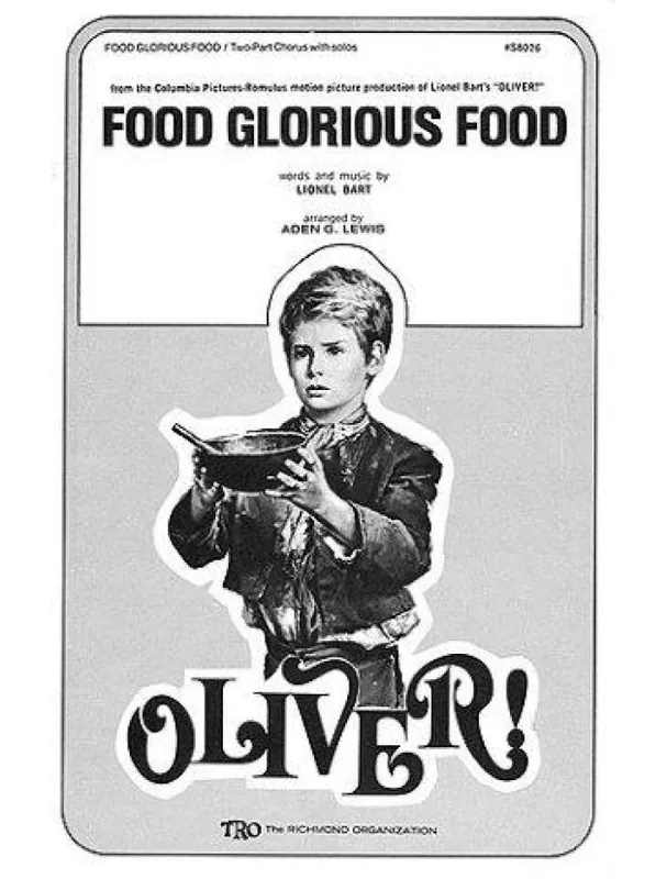 Výhodná Nabídka Lionel Bart Food Glorious Food - Oliver (2-Part) (noty pro dvojhlasý sborový zpěv, klavír) - SADA 5 ks