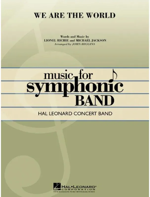 Lionel Richie & Michael Jackson We Are the World (noty pro symfonický orchestr, party, partitura) Objednat Nyní