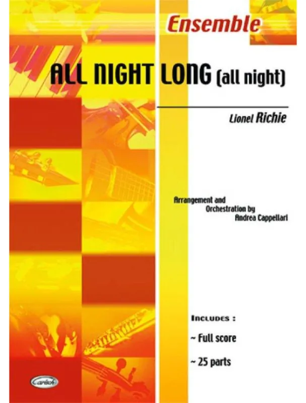 Lionel Richie All Night Long - All Night (noty pro flexibilní orchestr, party, partitura) Poslední Šance