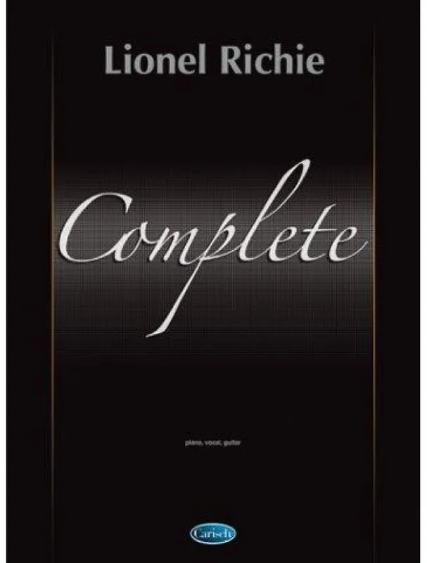 Lionel Richie Complete (noty na klavír, zpěv, akordy na kytaru) Nejprodávanější
