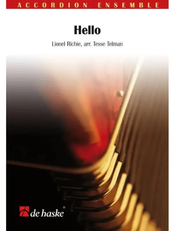 Tovární Cena Lionel Richie Hello (noty pro akordeonový soubor, party, partitura)
