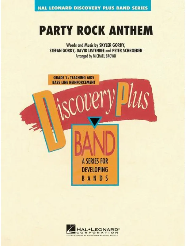 LMFAO Party Rock Anthem (snadné noty pro koncertní orchestr, party, partitura) Značkový