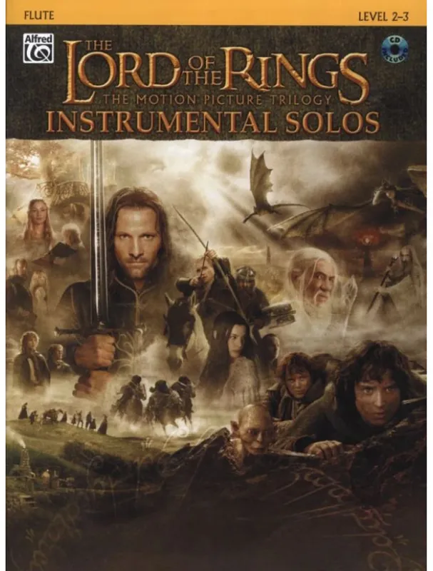 Speciální Cena Lord Of The Rings Instrumental Solos Flute (noty na příčnou flétnu) (+audio)