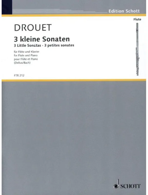 Koupit Online Louis Drouet 3 Little Sonatas (noty na příčnou flétnu, klavír)