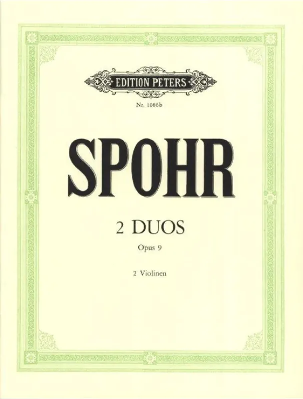 Louis Spohr 2 Duos Op. 9 (noty na housle) Novinka