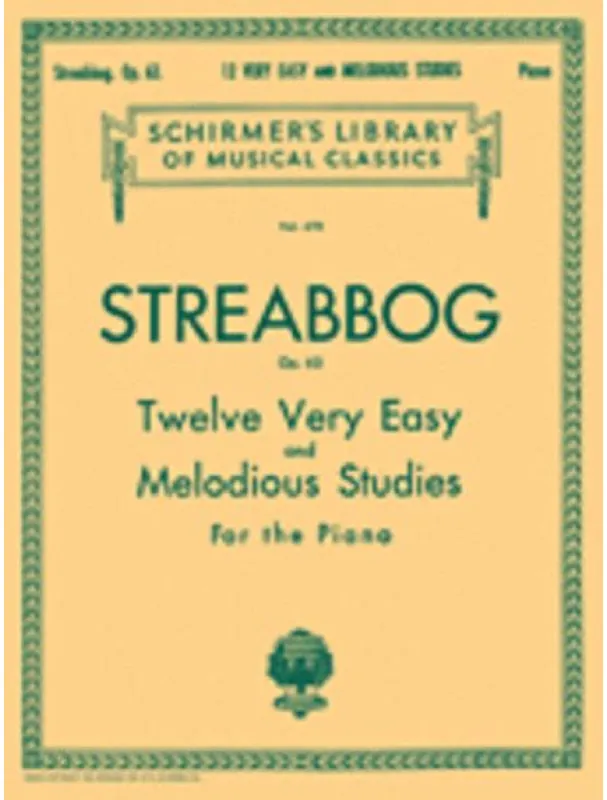 Cenově Výhodný Louis Streabbog 12 Very Easy and Melodious Studies, Op. 63 (noty na klavír)