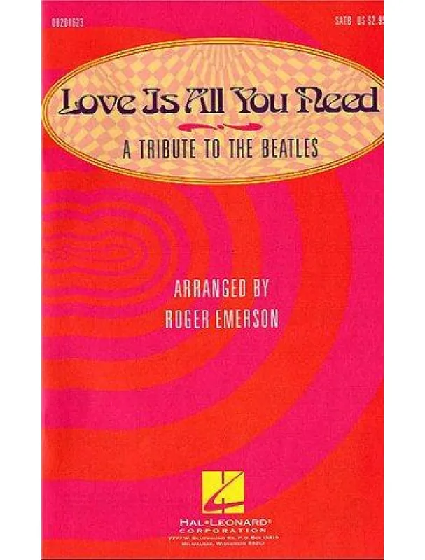Cenově Výhodný Love Is All You Need Medley - A Tribute to The Beatles (SATB) (noty, sborový zpěv) - SADA 5 ks