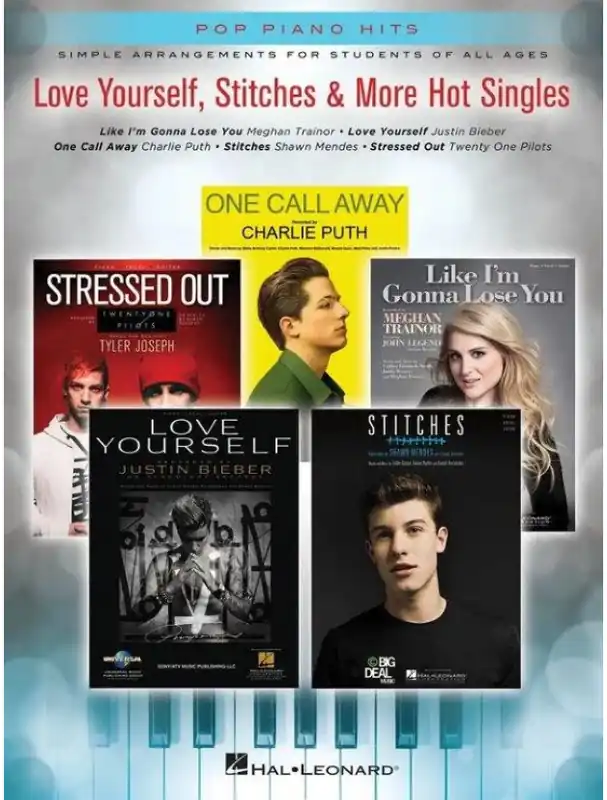 Vysoce Kvalitní Love Yourself, Stitches & More Hot Singles (noty na snadný klavír)