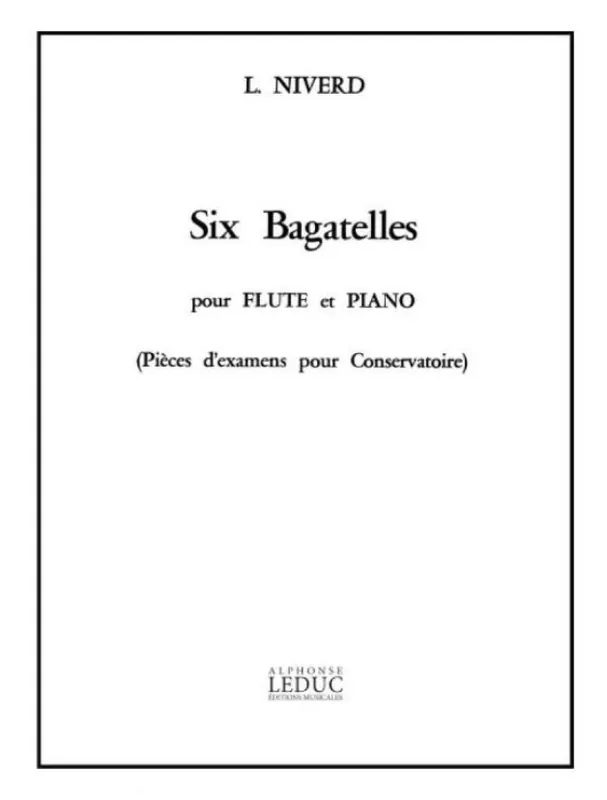 Jen Po Omezenou Doba Lucien Niverd Bagatelles No.1 - Allegretto (noty na příčnou flétnu, klavír)