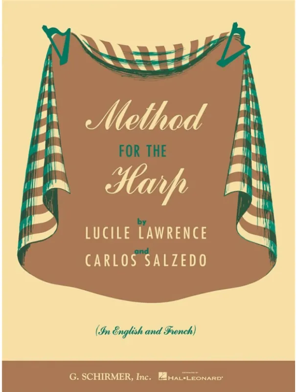 Autentický Lucile Lawrence & Carlos Salzedo Method for the Harp (noty na harfu)