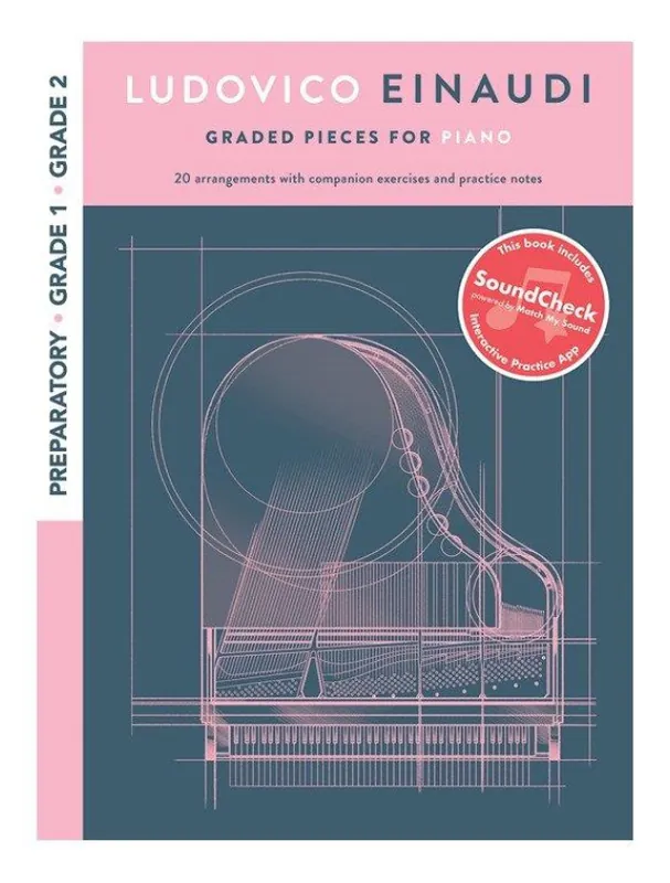 Ludovico Einaudi Graded Pieces For Piano - Preparatory - Grade 1, 2 (noty na sólo klavír) (+audio & software) Originální