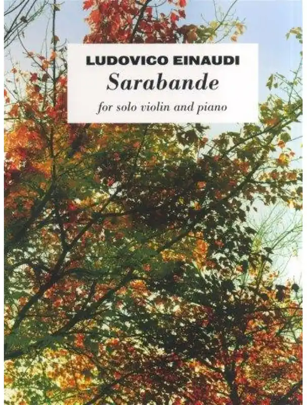 Zlevněný Ludovico Einaudi Sarabande (noty na housle, klavír)