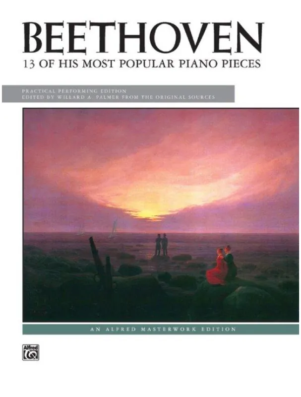 Ludwig van Beethoven 13 Of His Most Popular Pieces (noty na klavír) Must-Have