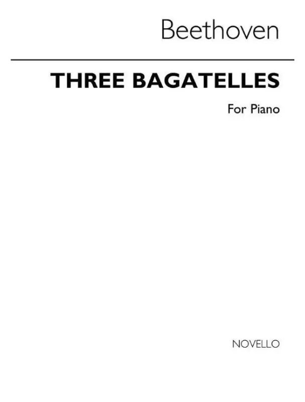 Hit Sezóny Ludwig van Beethoven 3 Bagatelles (noty na klavír)