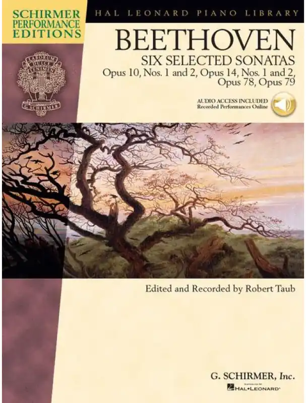 Ludwig van Beethoven 6 Selected Sonatas (noty na klavír) (+audio) Tovární Cena