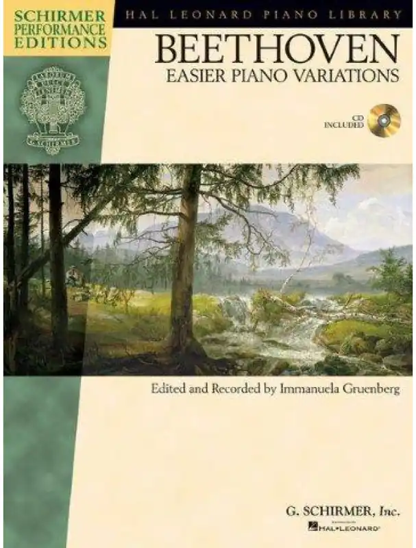 Ludwig van Beethoven Easier Piano Variations (Schirmer Performance Edition) (noty pro sólo klavír) (+audio) Nová Kolekce