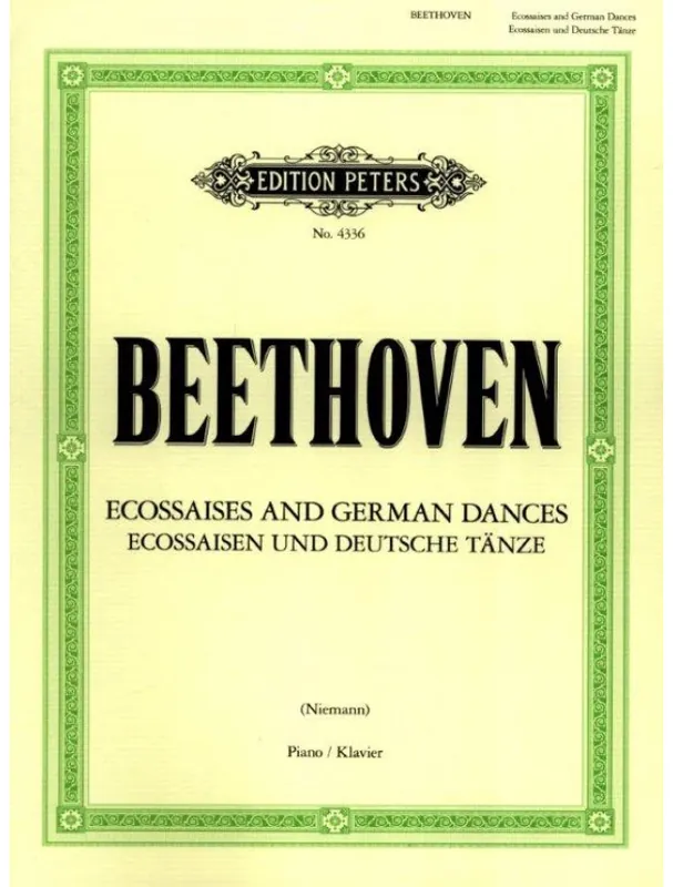 Ludwig van Beethoven Ecossaises And German Dances (noty na klavír) Zlevněný