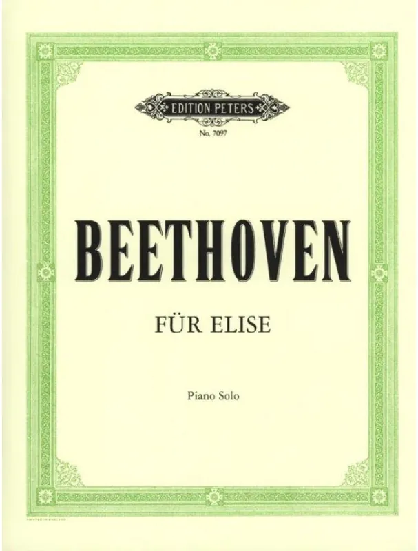 Ludwig van Beethoven Für Elise (noty na klavír) Sezónní Sleva