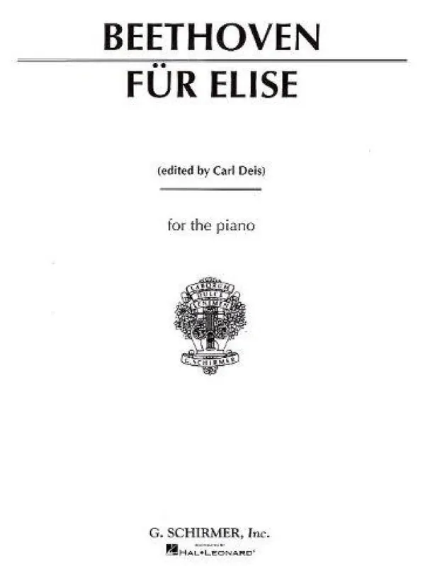 Ludwig Van Beethoven Fur Elise / Pro Elišku (noty na sólo klavír) Nová Kolekce