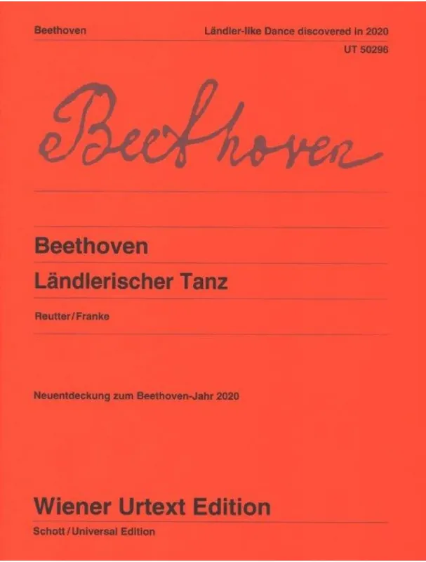 Nová Kolekce Ludwig van Beethoven Ländler-like Dance (noty na klavír)