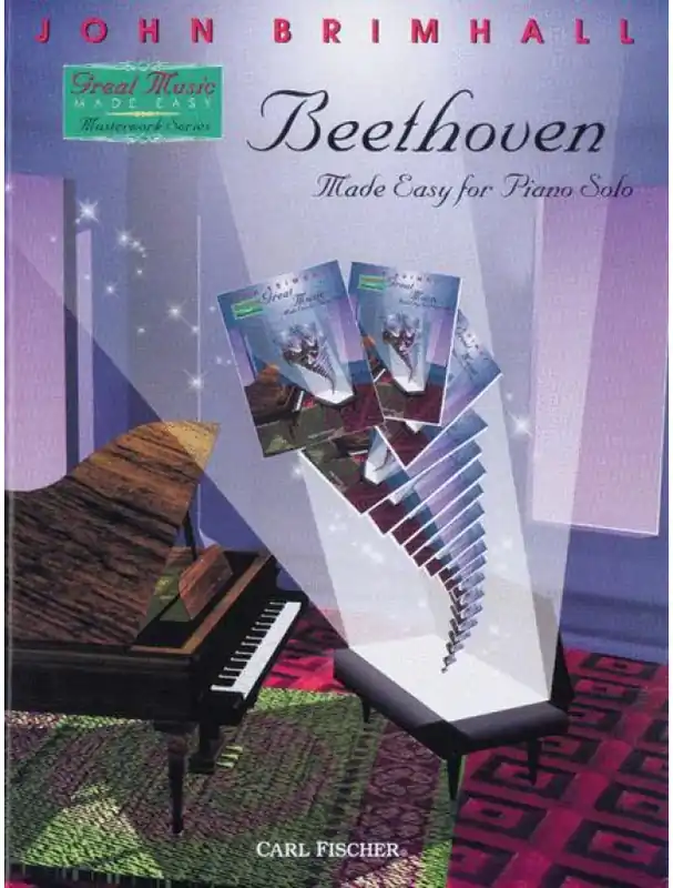 Přímo Od Výrobce Ludwig van Beethoven Made Easy For Piano Solo (noty na klavír)