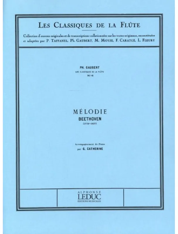 Ludwig van Beethoven Mélodie (noty na příčnou flétnu, klavír) Akční Cena