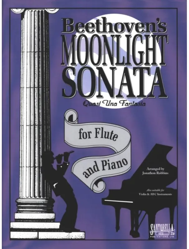 Ludwig van Beethoven Moonlight Sonata (noty na příčnou flétnu, klavír) Ihned K Objednání