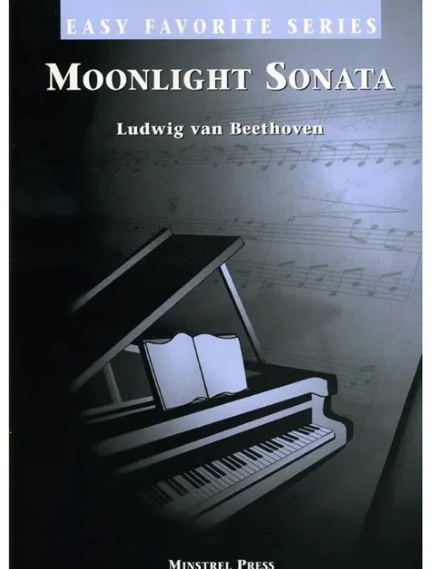 Originální Ludwig van Beethoven Moonlight Sonata (noty na snadný klavír)