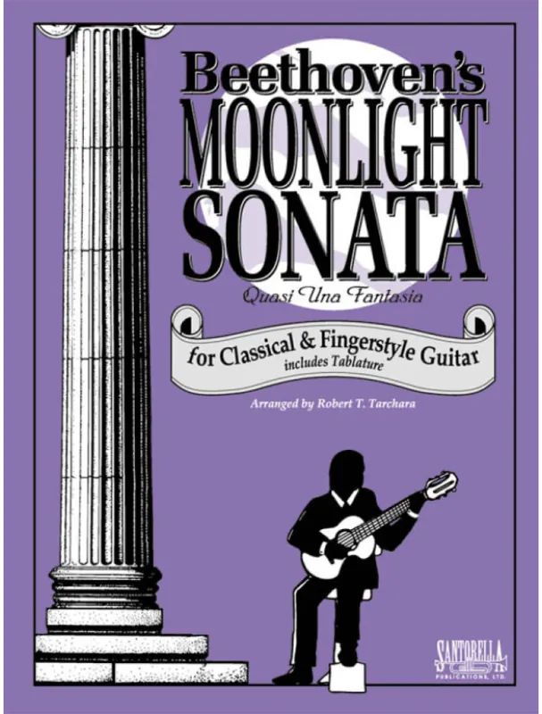 Finální Výprodej Ludwig van Beethoven Moonlight Sonata For Classical And Fingerstyle Guitar (noty, tabulatury na kytaru)