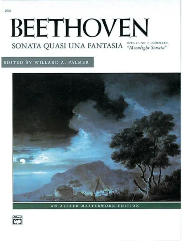 Ludwig van Beethoven Moonlight Sonata Op.27 No.2 (noty na klavír) Autentický
