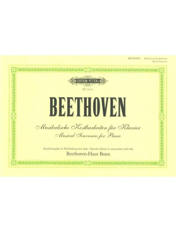 Ludwig van Beethoven Musical Souvenirs (noty na klavír) Must-Have