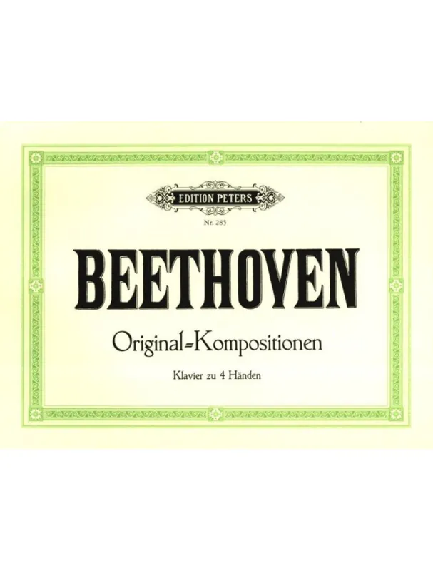 Ludwig van Beethoven Original Compositionen (noty na čtyřruční klavír) Akční Cena