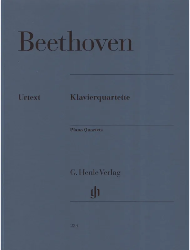 Tovární Cena Ludwig van Beethoven Piano Quartets (noty na housle, violu, violoncello, klavír)